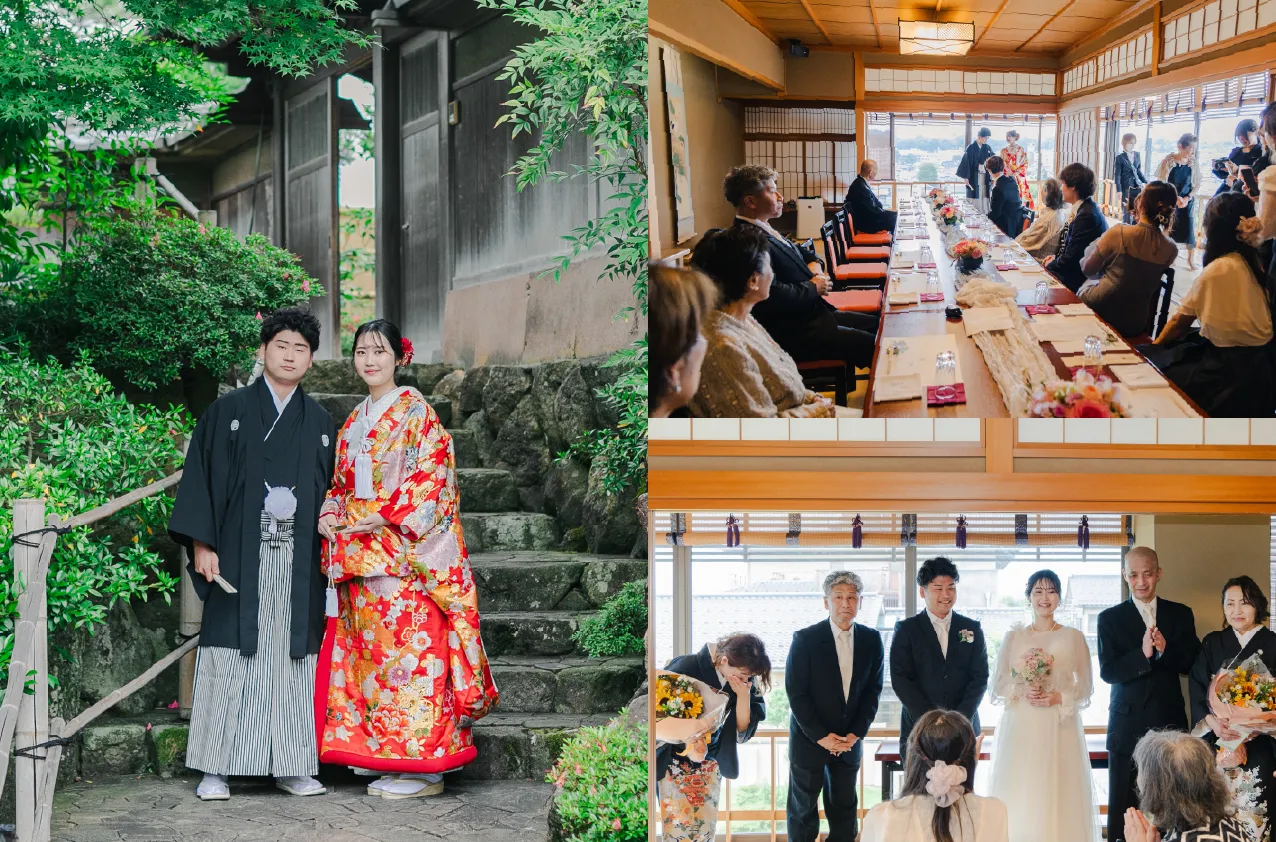 晴れ姿と、家族で囲む祝いの会食。