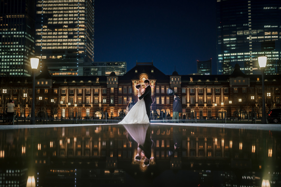 夜景でフォトウェディング・前撮り1