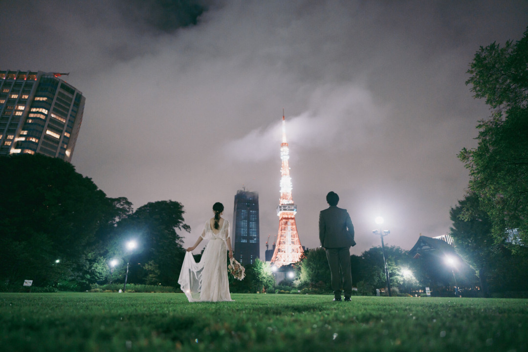 夜景でフォトウェディング・前撮り10