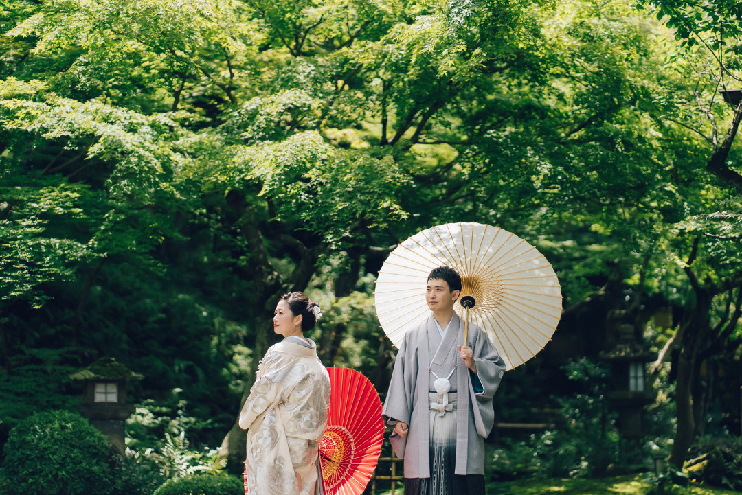 和庭園でフォトウェディング・前撮り14