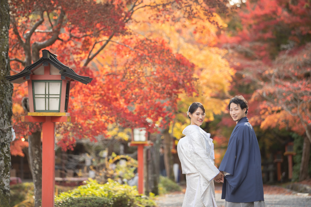 紅葉でフォトウェディング・前撮り16