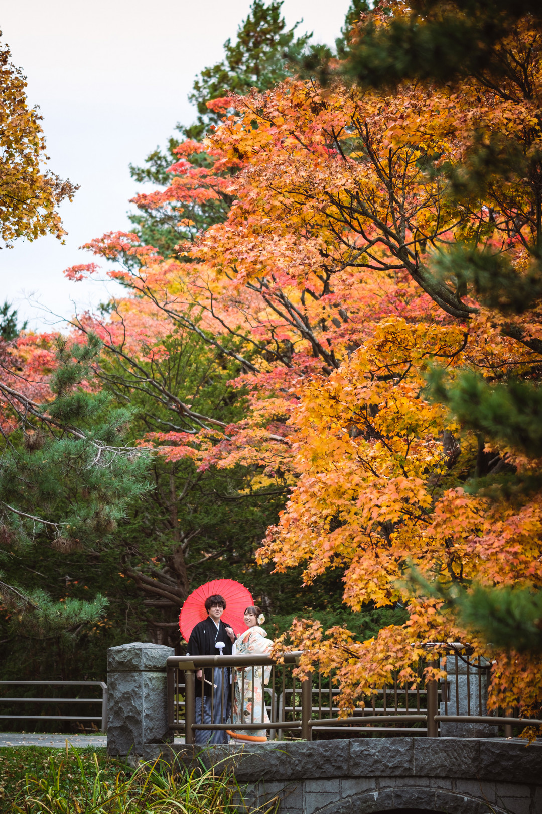 紅葉でフォトウェディング・前撮り3