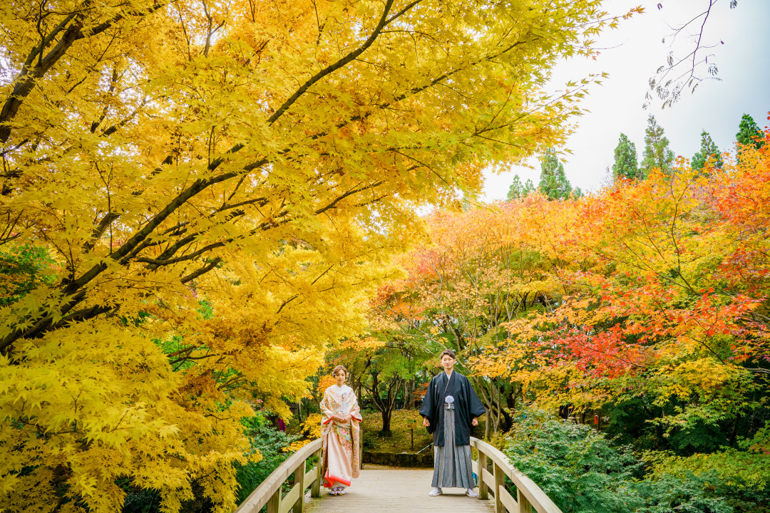 紅葉でフォトウェディング・前撮り18