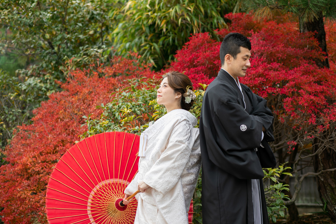 紅葉でフォトウェディング・前撮り6