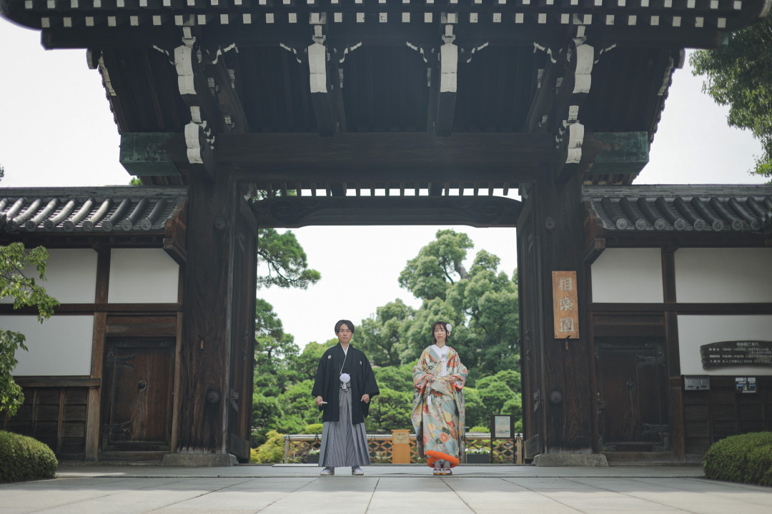 和庭園でフォトウェディング・前撮り2