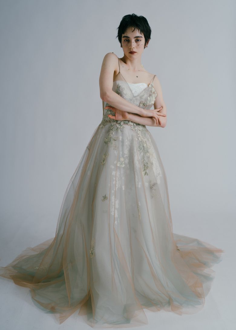 Over Pistache Mauve・カラードレス