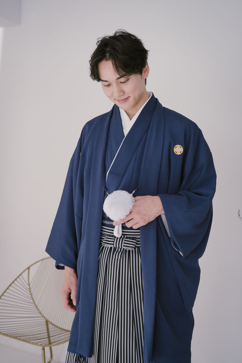 ネイビー紋服2