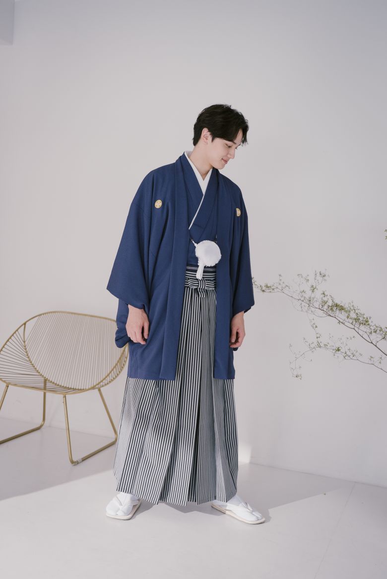 ネイビー紋服3