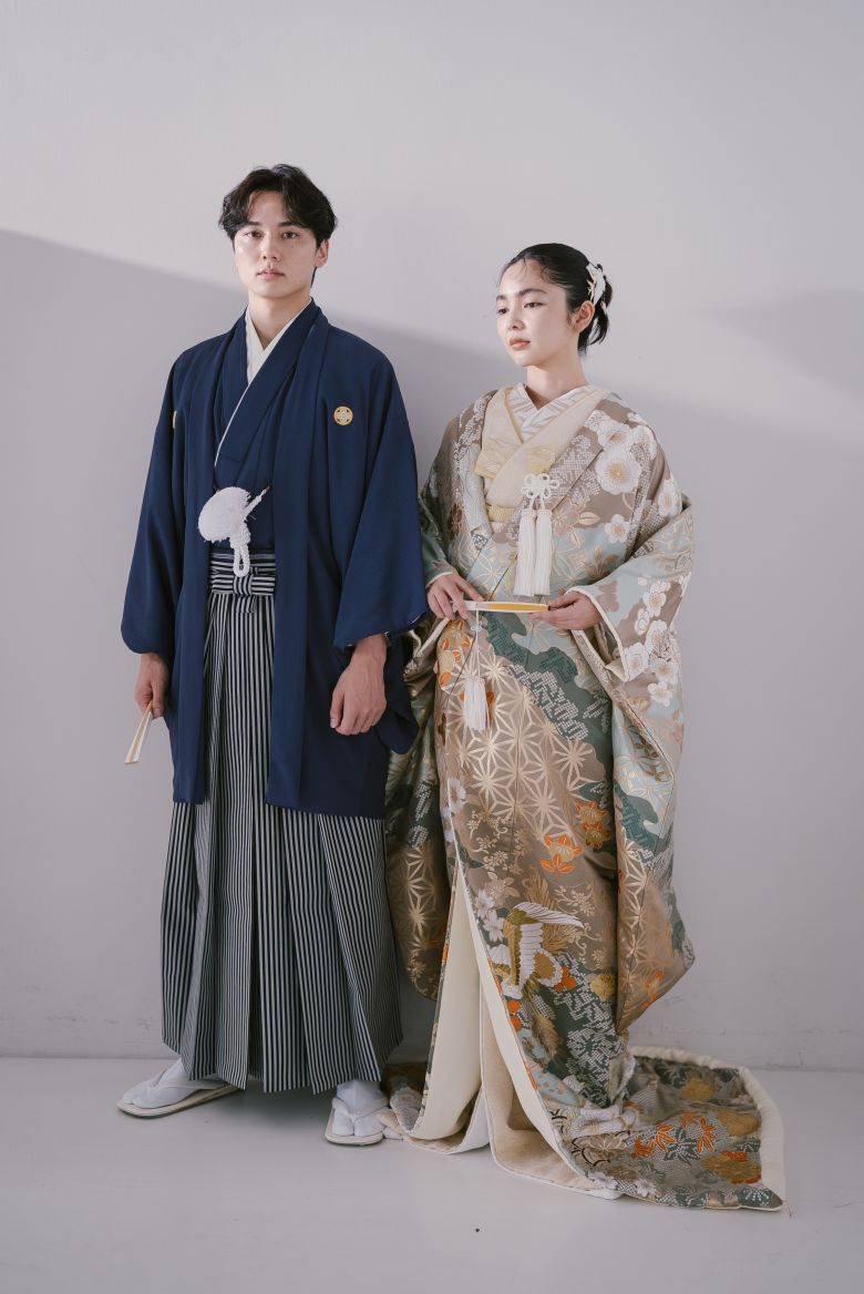 ネイビー紋服7
